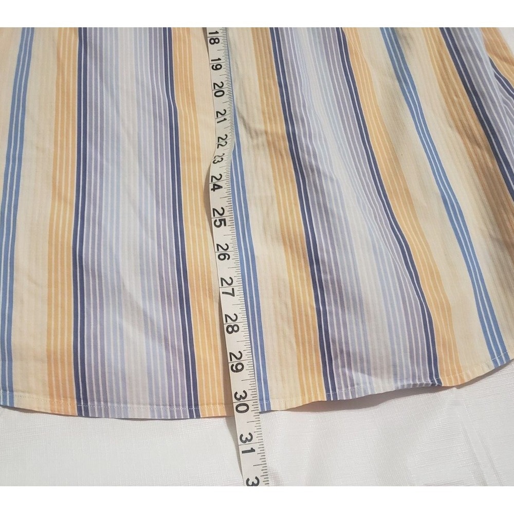 Tommy Bahama Men's Long Sleeve Button Up Striped Shirt Sz M Cotton/Silk - Picture 8 of 9